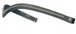 V shape browband with silver chain